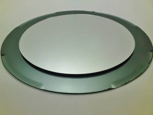 Cristal Lupi Luxor (Antonio Lupi) vintage round wall mirror , 1970`s ca, Italian